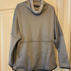NORTH FACE gray cowl neck pullover, XL